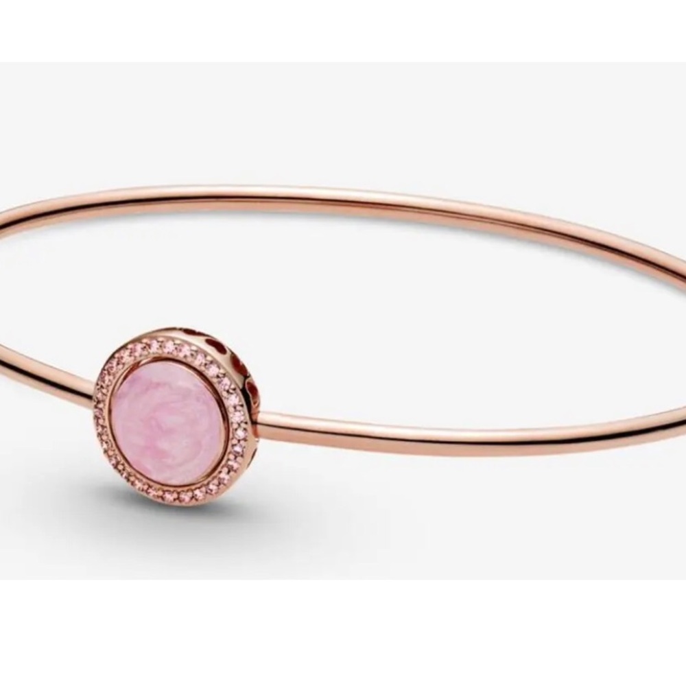 PANDORA Pink Swirl Bracelet 21 CM. Retired